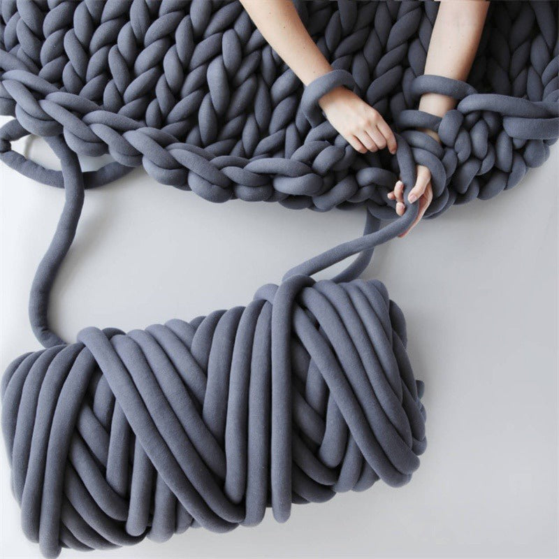 500g Thick Super Bulky Chunky Yarn for Hand Knitting Crochet Soft Big -  Homiker