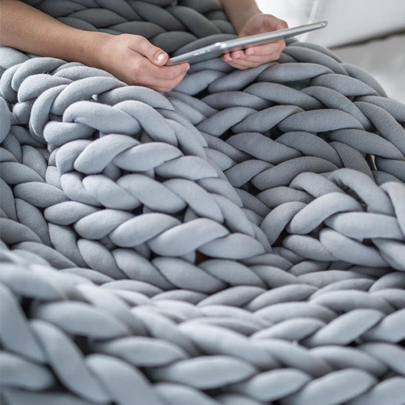Giant Arm Knitting Chunky Yarn for Braided Knot Throw Blanket