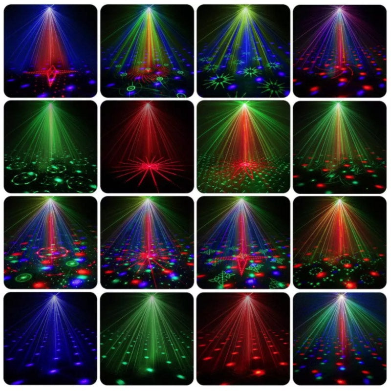 Laser Light RGB Projector Party Lights 60 Patterns DJ Magic -