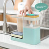 1 Pcs Kitchen 2-in-1 Dishwashing Soap Liquid Box Creative Dishwashing Detergent Dispenser Sponge Wipe Storage Holder (Only Soap Liquid Box, Not Including Others)